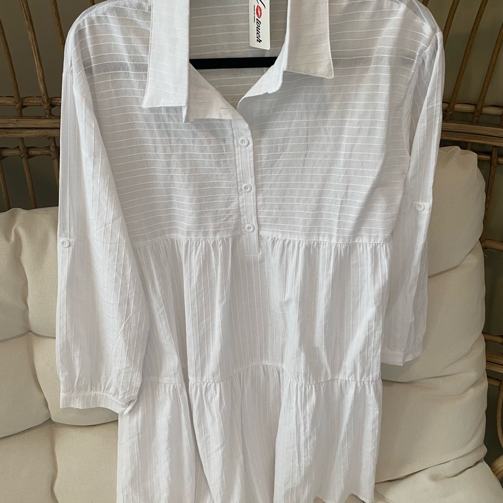 Beautiful Long sleeve white dress - Picture 4 of 4